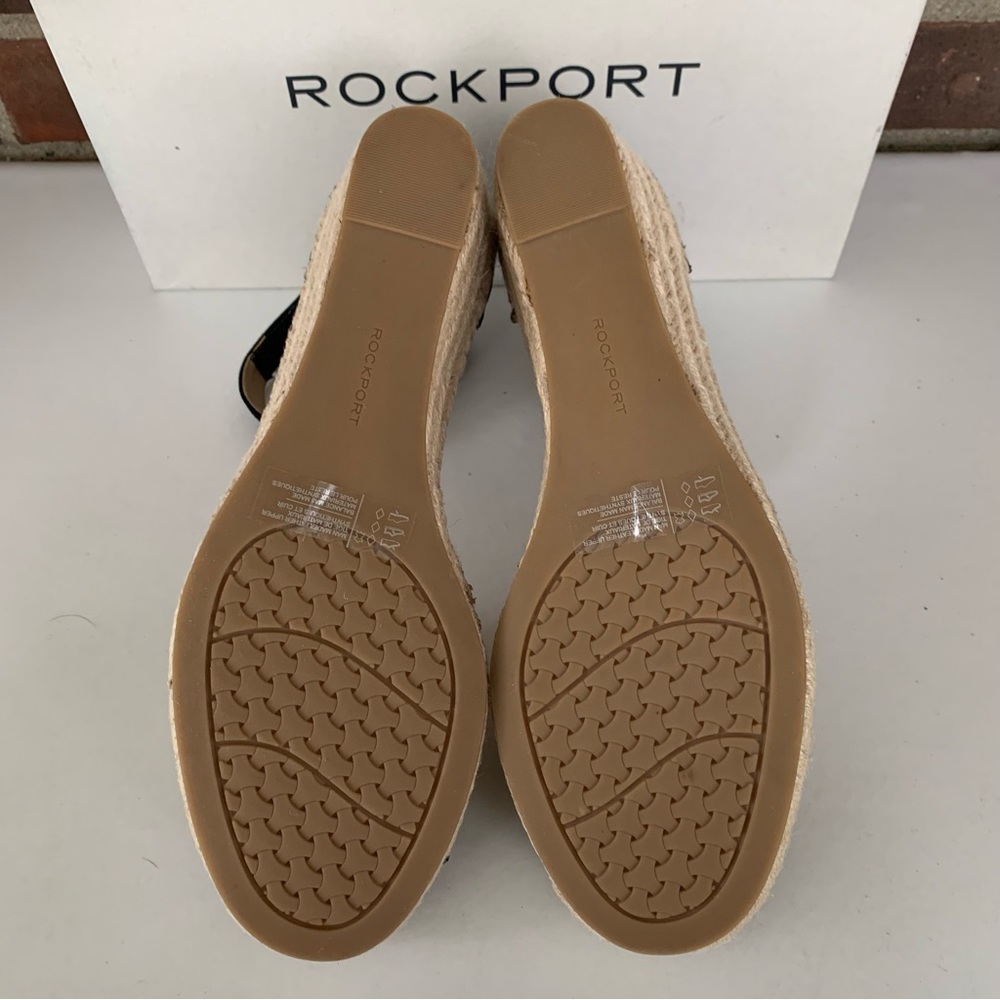 Rockport Womens Marah Ankle Strap wedge espadrille sandals US 9.5 W wide width - Picture 5 of 11